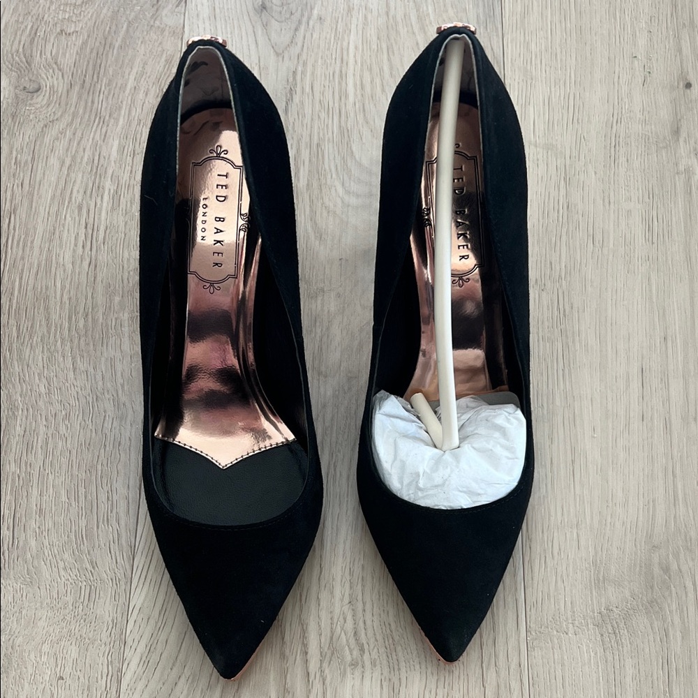 Ted Baker Bubeli Black Suede Heels